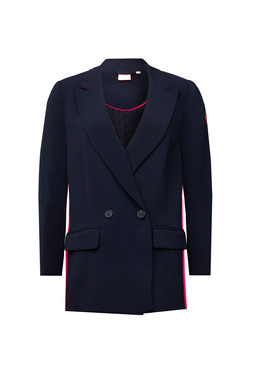 Navy with Pink Side Stripe Blazer