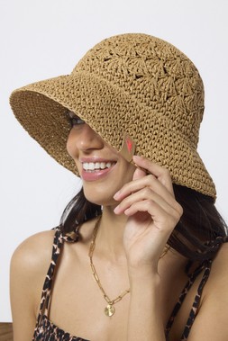 Natural Straw Bucket Hat