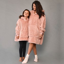 Matching Hoodie Blanket - Pink