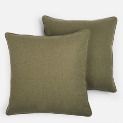 OHS Woven Texture Cushion Covers - Sage - £9.50