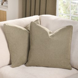 OHS Woven Texture Cushion Covers - brown - £9.50