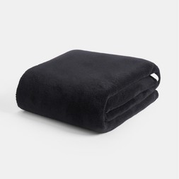 OHS Piped Edge Throw - Black/Cream
