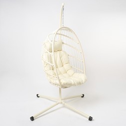 OHS Foldable Hanging Egg Chair - Cream - £150