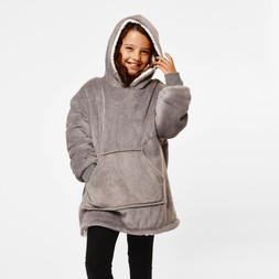 Kids Hoodie Blanket - Grey